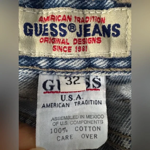 GUESS Vintage 90s Men’s Straight Leg Jeans High Rise Y2K - Picture 2 of 11